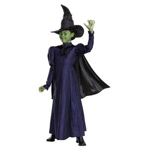 Wicked ELPHABA Deluxe Child Halloween Costume Dress Cape Hat Child M (7-8) NWT